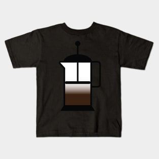 French Press for Coffee Lovers Kids T-Shirt